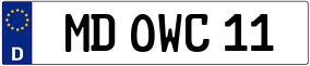 Trailer License Plate